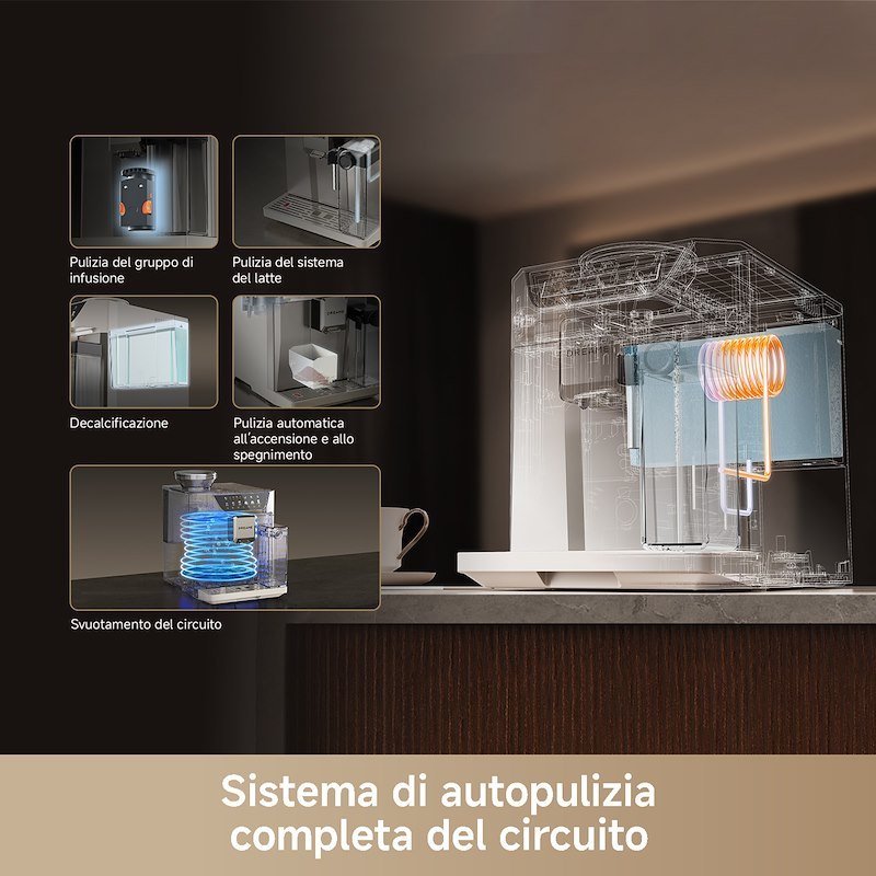 Dreame Macchina da caffè automatica EcceLuxe MasterVIM Bianco