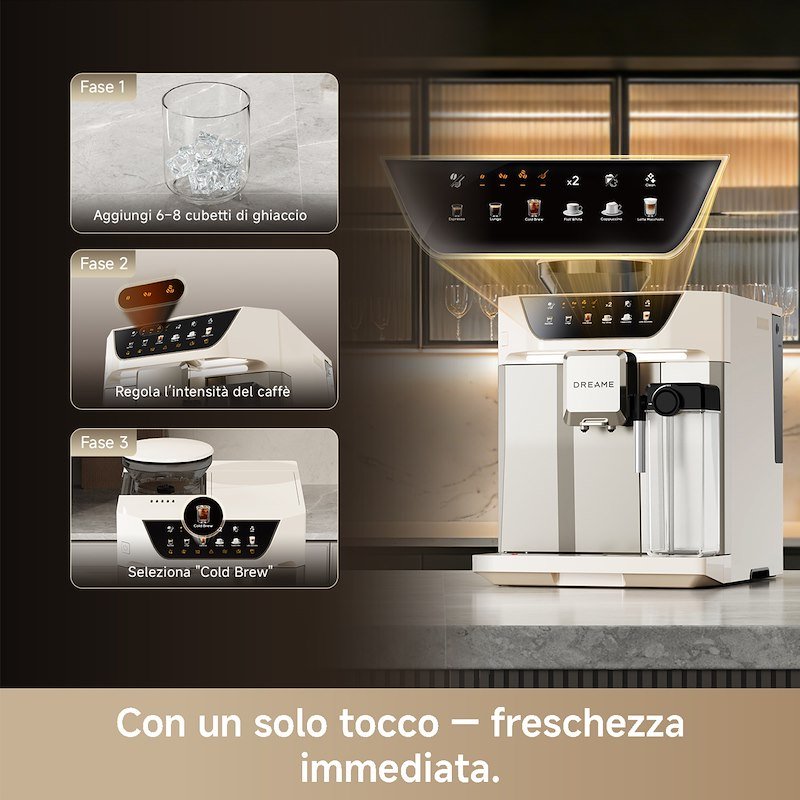 Dreame Macchina da caffè automatica EcceLuxe MasterVIM Bianco
