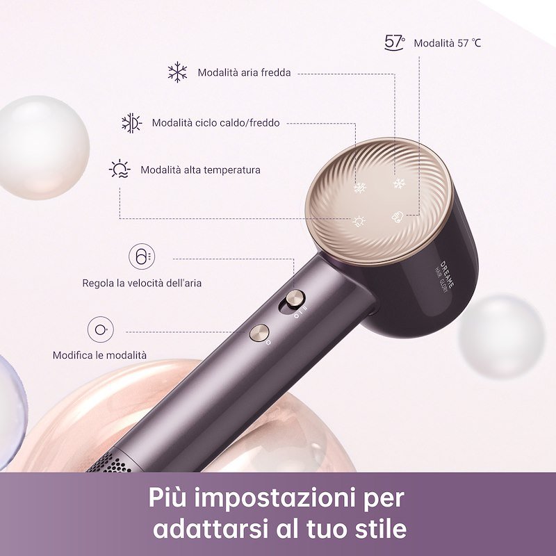 Dreame Asciugacapelli Glory Combo Purple