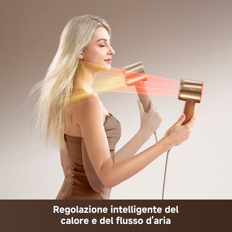 Dreame Asciugacapelli Miracle Pro Portatile Dremiraclepro Oro