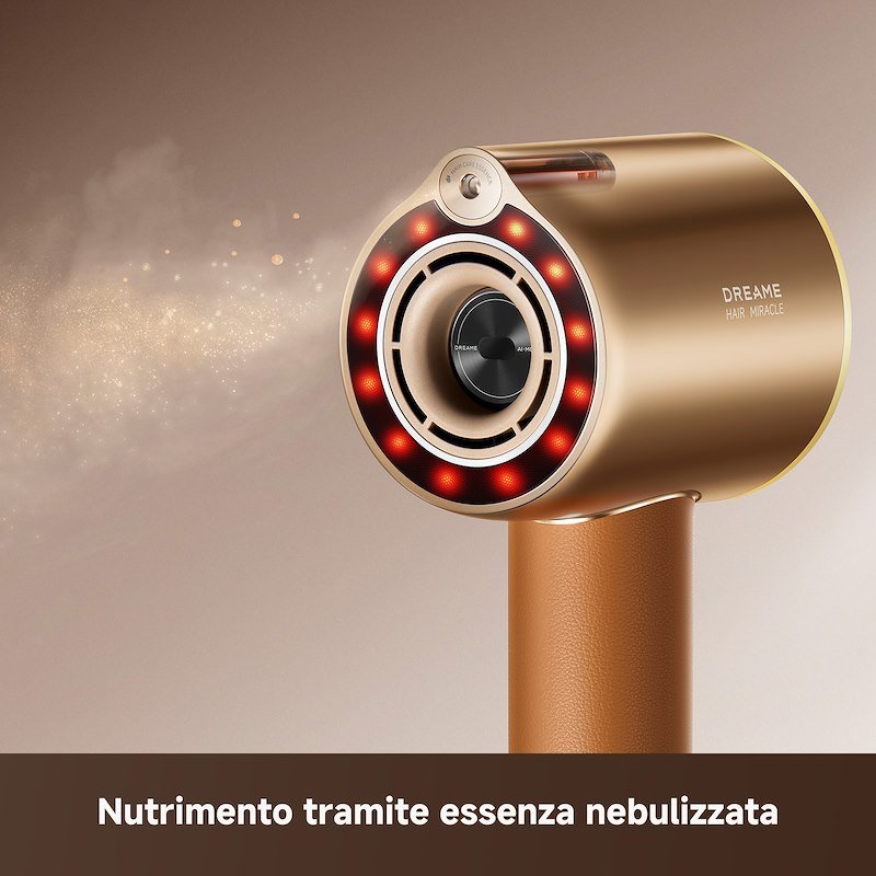 Dreame Asciugacapelli Miracle Pro Portatile Dremiraclepro Oro