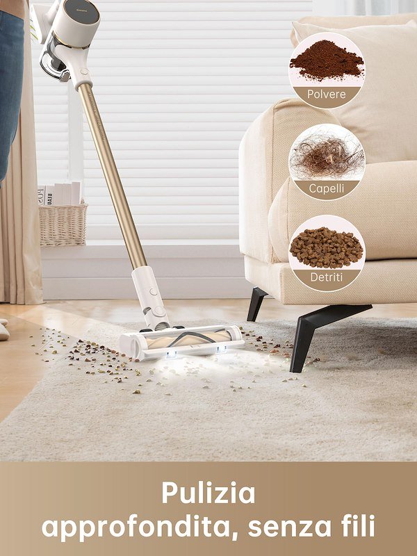 Dreame Aspirapolvere senza filo R10 Bianco oro