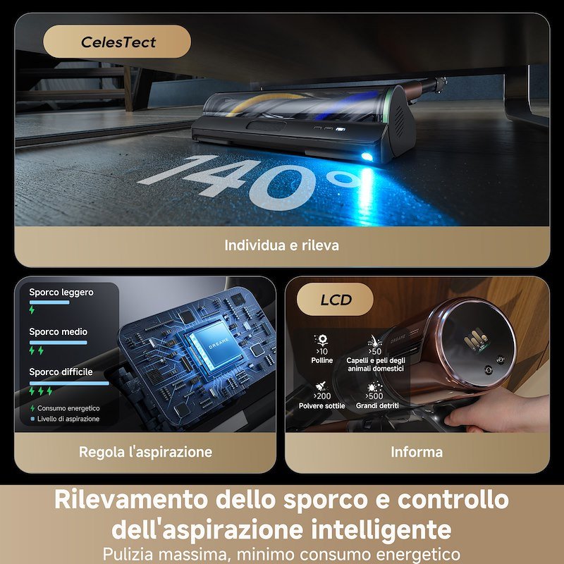 Dreame Aspirapolvere senza filo V30VIM Granata