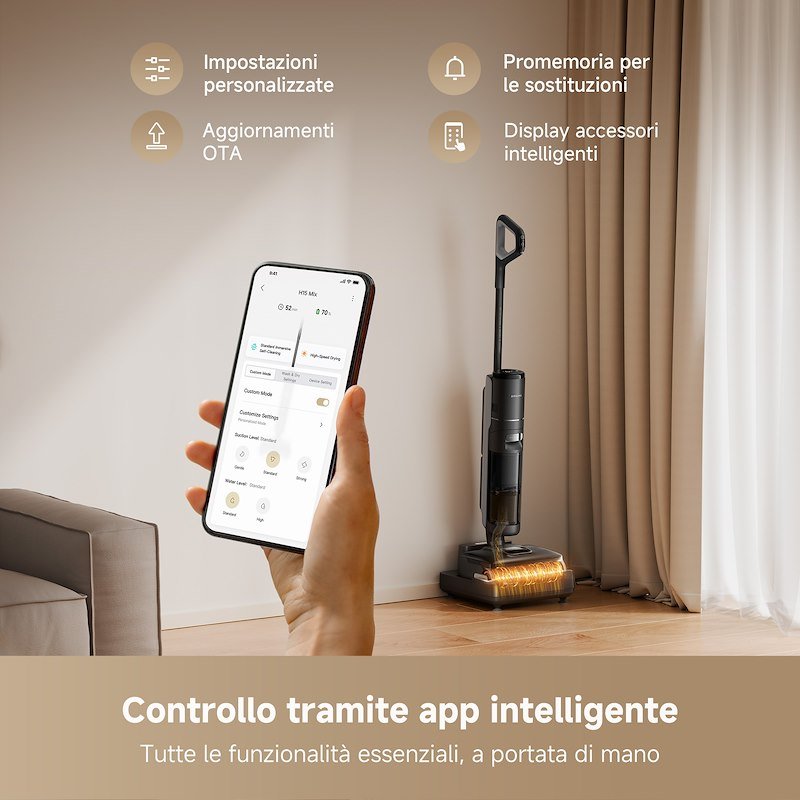 Dreame Aspirapolvere lavapavimenti H15VIM Mix Nero
