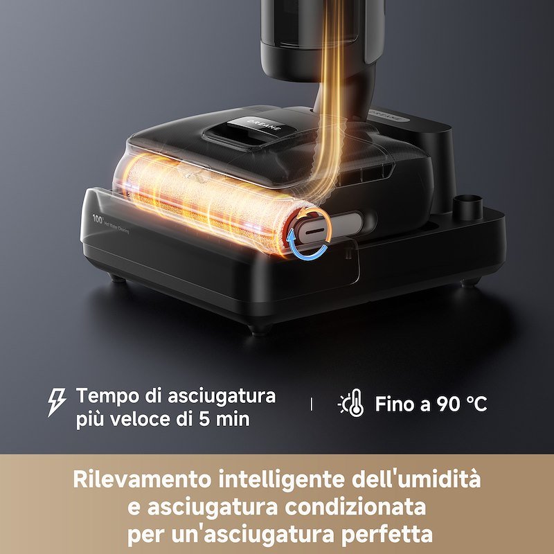 Dreame Aspirapolvere lavapavimenti H15 ProVIM Foam Wash Nero