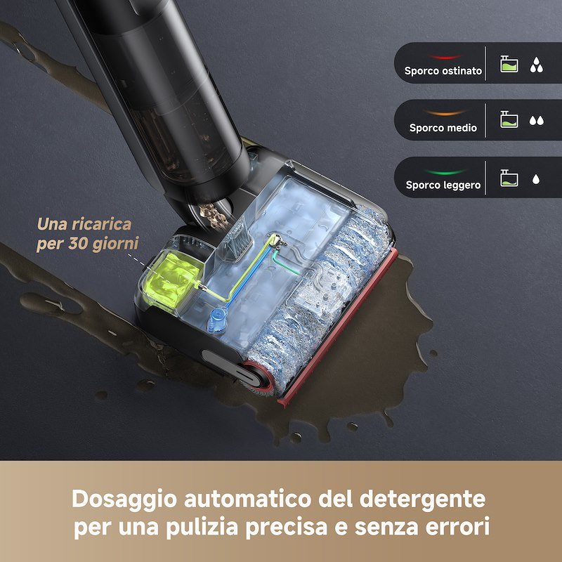 Dreame Aspirapolvere lavapavimenti H15 ProVIM Foam Wash Nero