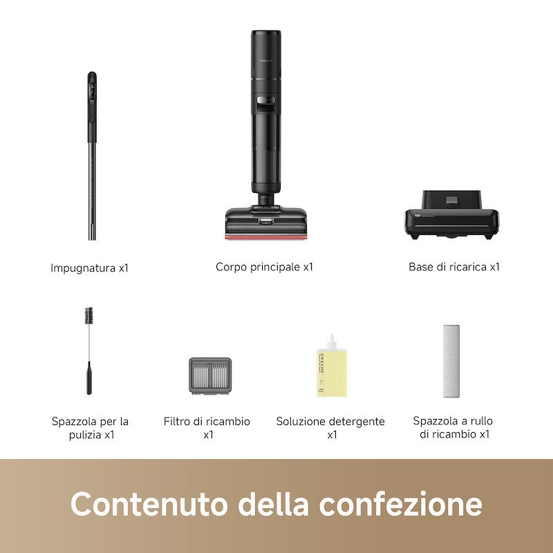 Dreame Aspirapolvere lavapavimenti H15 ProVIM Foam Wash Nero
