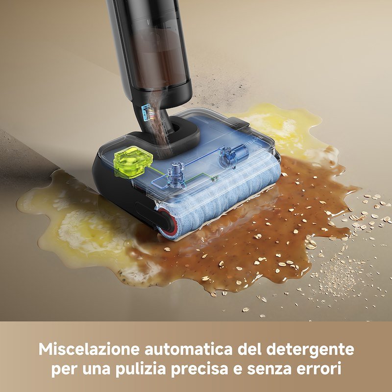 Dreame Aspirapolvere lavapavimenti H15 Heat Wet&Dry Nero