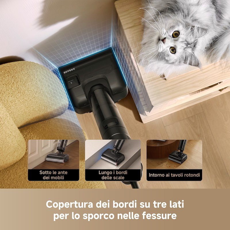 Dreame Aspirapolvere lavapavimenti H15 Heat Wet&Dry Nero