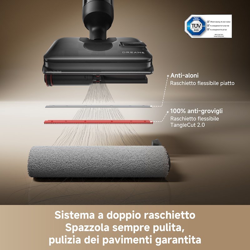 Dreame Aspirapolvere lavapavimenti H15 Heat Wet&Dry Nero