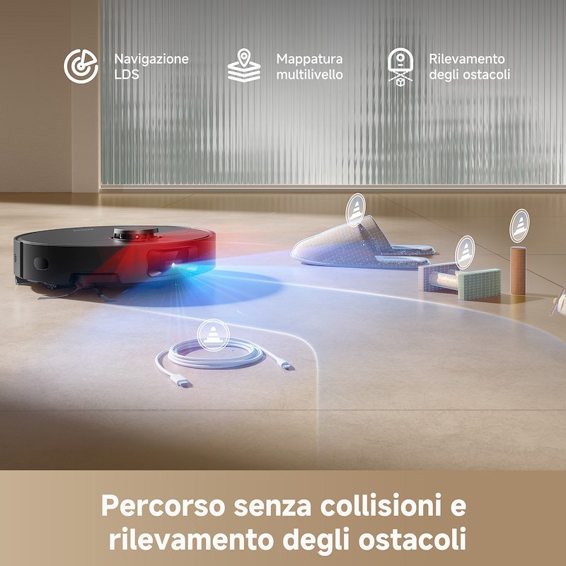 Dreame Robot Aspirapolvere lavapavimenti D20VIM Pro Plus Drevimd20pp-bk Nero
