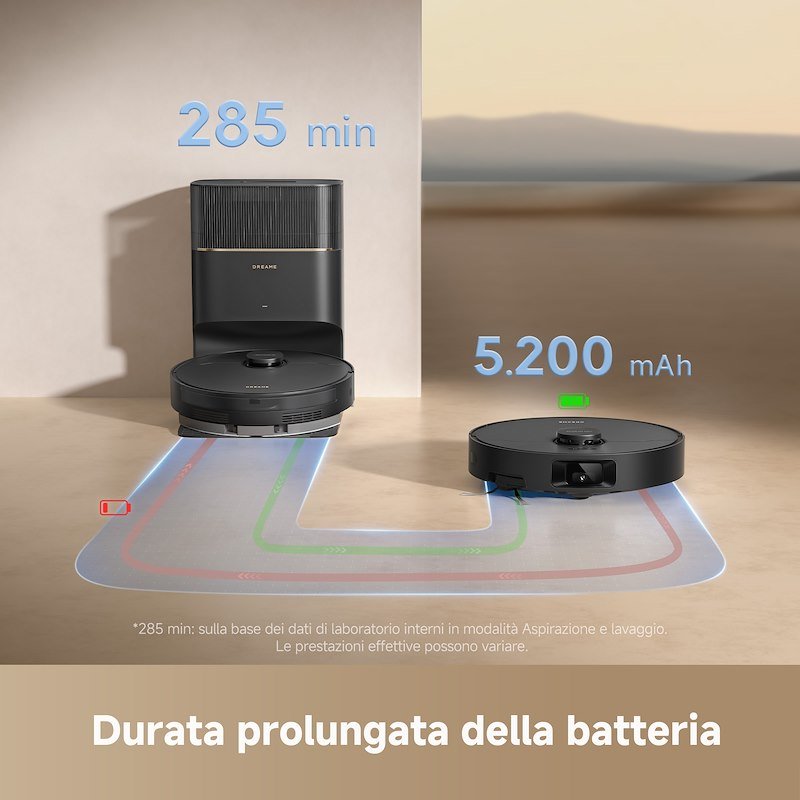 Dreame Robot Aspirapolvere lavapavimenti D20VIM Pro Plus Drevimd20pp-bk Nero