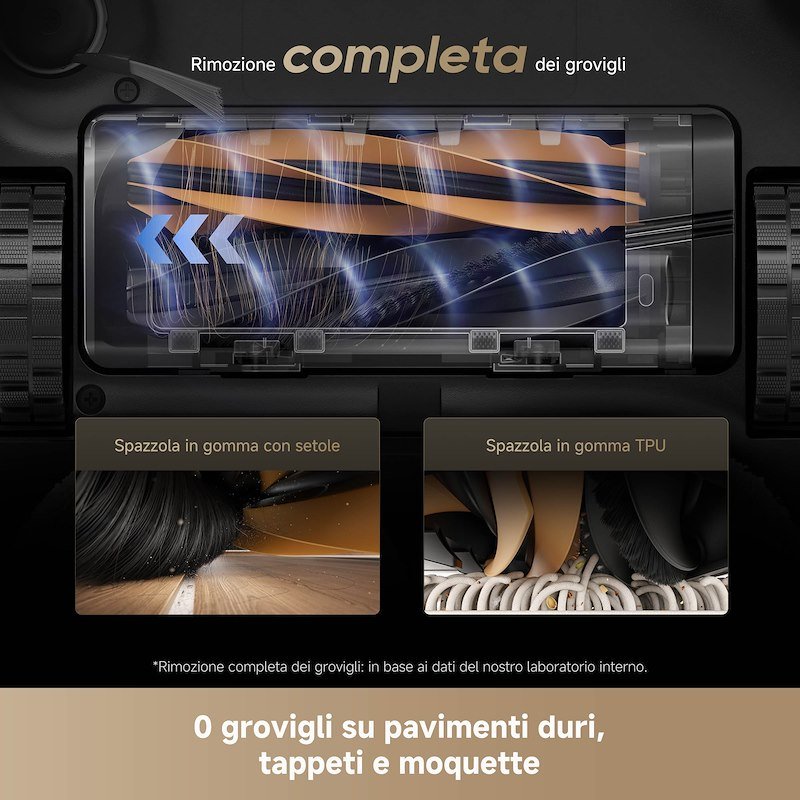 Dreame Robot Aspirapolvere Aqua10VIM Ultra Track Complete Nero