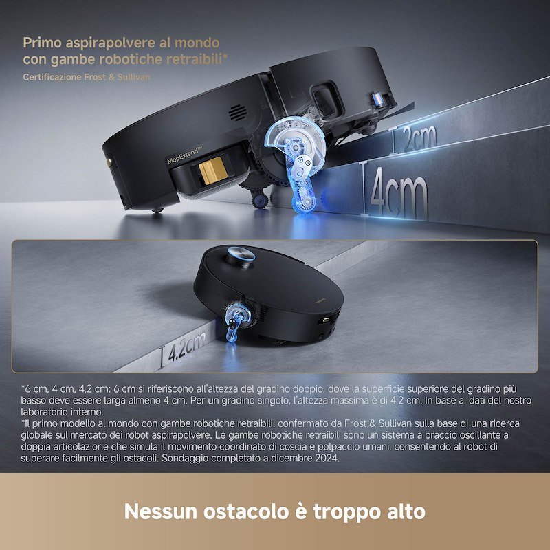 Dreame Robot Aspirapolvere Aqua10VIM Ultra Track Complete Nero