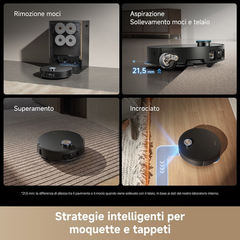 Dreame Robot Aspirapolvere Matrix10VIM Ultra Nero/Oro