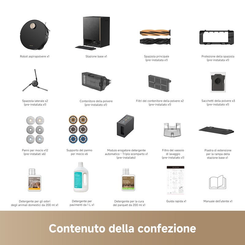 Dreame Robot Aspirapolvere Matrix10VIM Ultra Nero/Oro