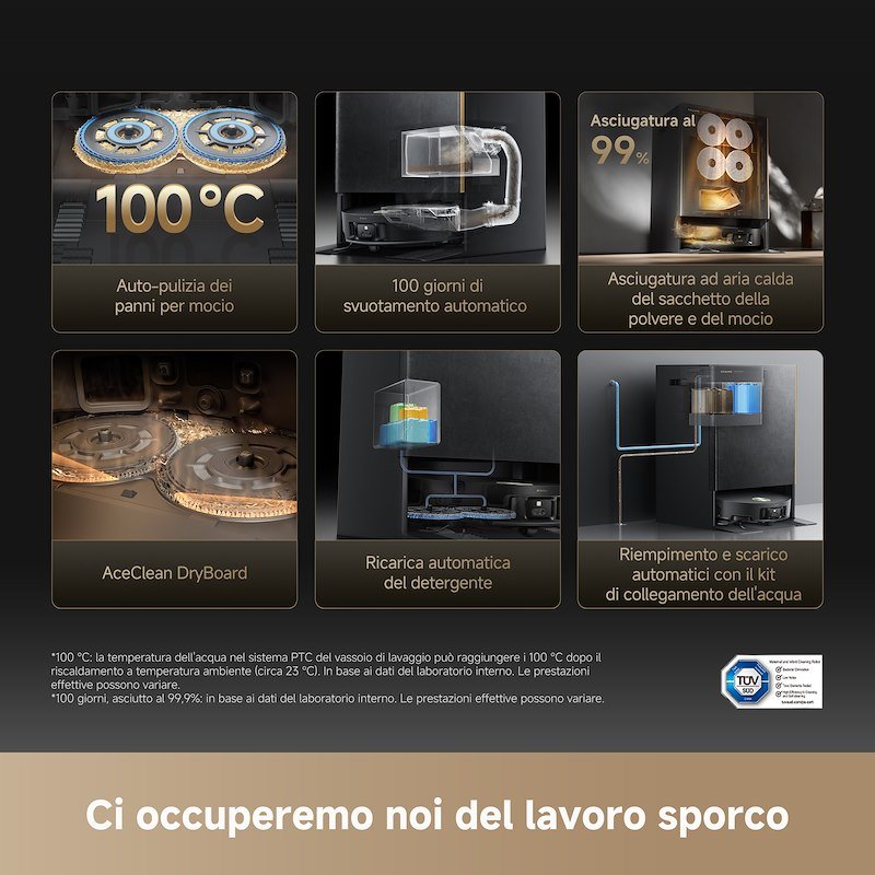 Dreame Robot Aspirapolvere Matrix10VIM Ultra Nero/Oro