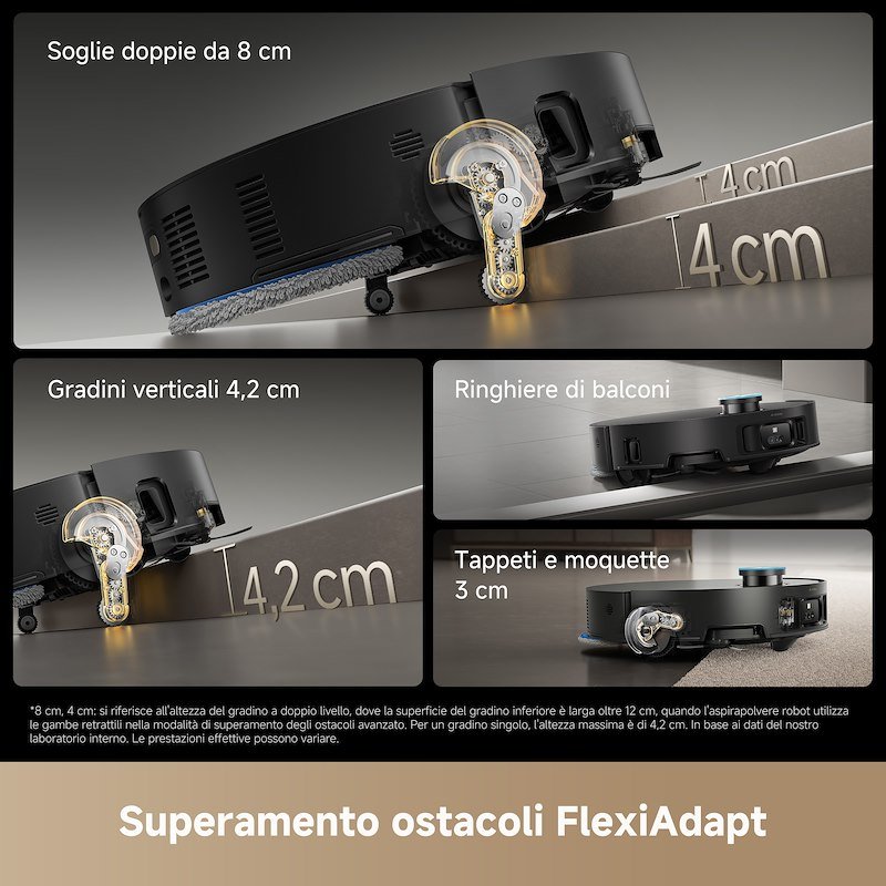 Dreame Robot Aspirapolvere Matrix10VIM Ultra Nero/Oro