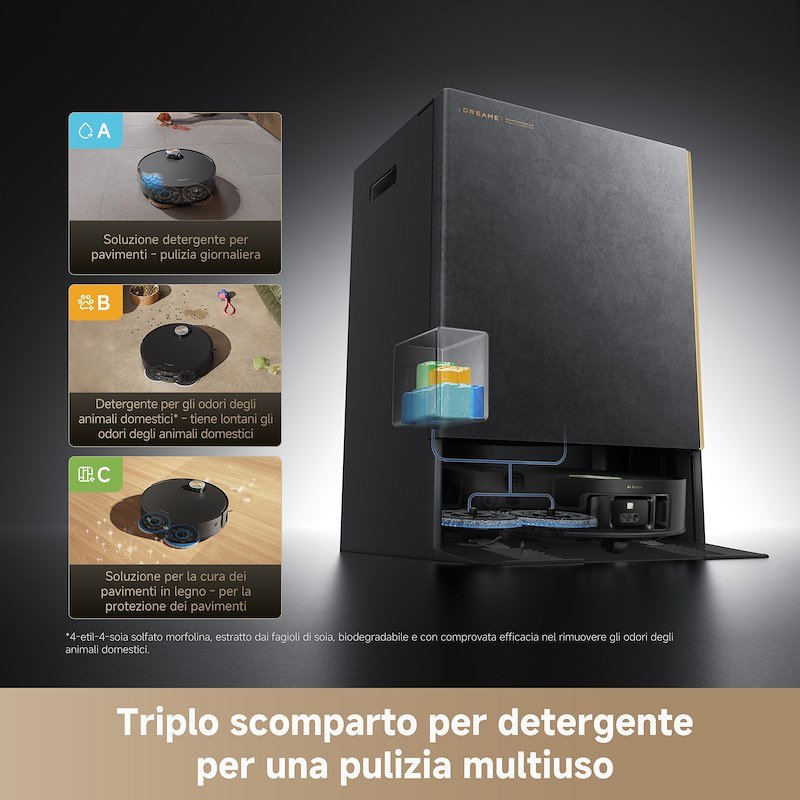 Dreame Robot Aspirapolvere Matrix10VIM Ultra Nero/Oro