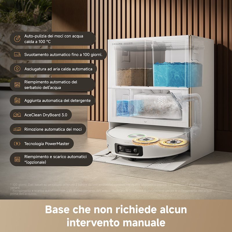 Dreame Robot Aspirapolvere lavapavimenti X60VIM Pro Ultra Complete Bianco