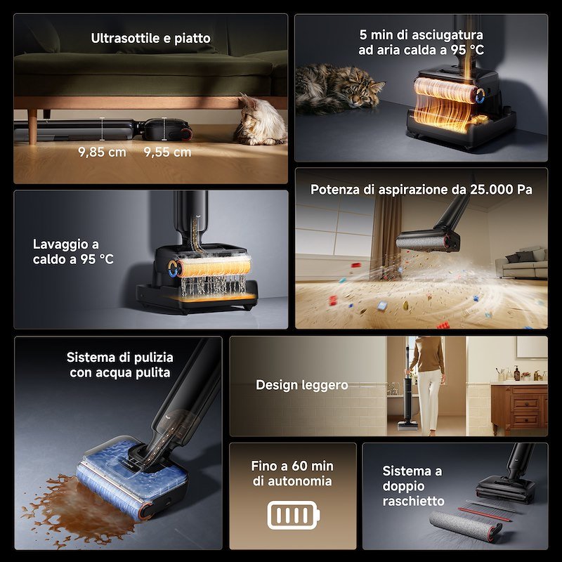 Dreame Scope ricaricabili T12 Pro Wet&dry