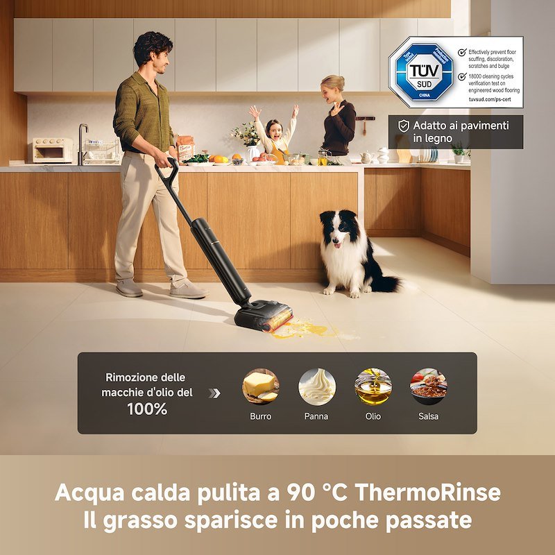 Dreame aspirapolvere Lavapavimenti T16 Pro Heat-R Wet&Dry