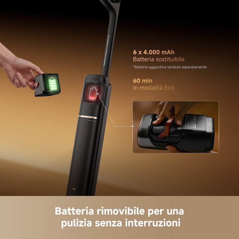 Dreame aspirapolvere Lavapavimenti T16 Pro Heat-R Wet&Dry