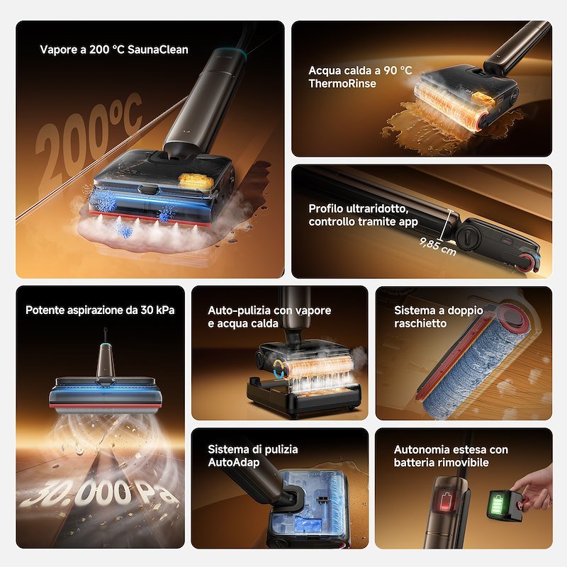 Dreame Lavasciuga Pavimenti T16vim Pro Steam WET&DRY
