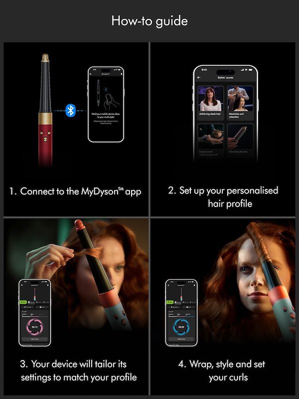 Dyson AIRWRAP I.D. LISCI E MOSSI Red Velvet Gold