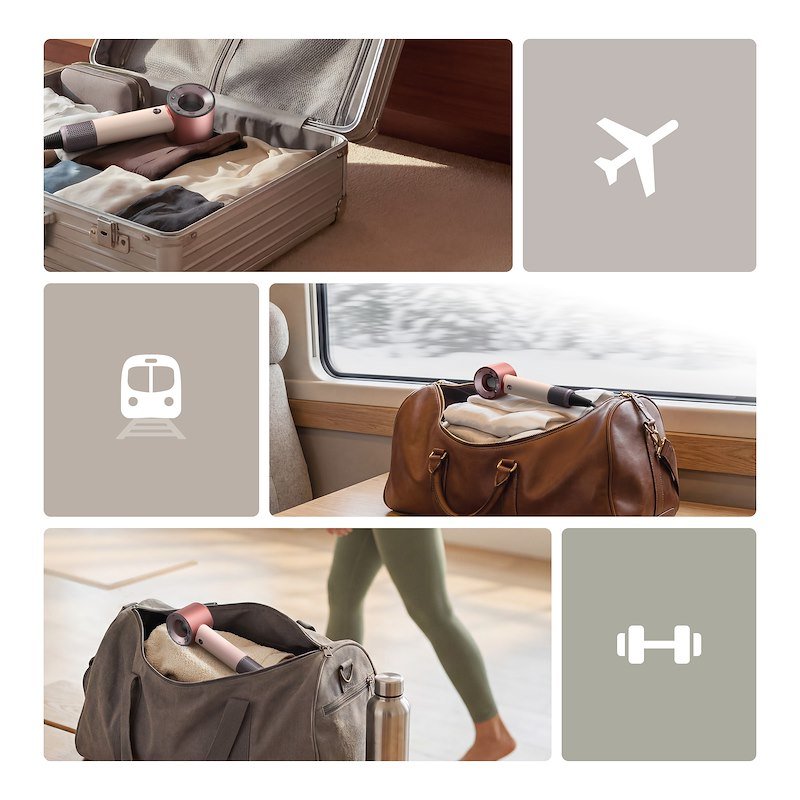 Dyson Asciuga capelli Supersonic Travel Rosa Cipria
