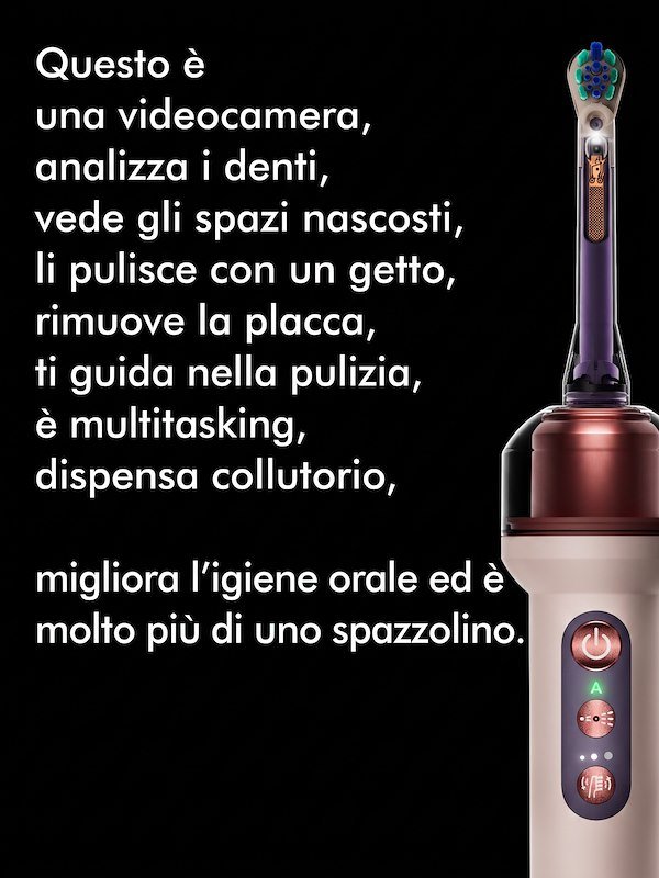 Dyson CameraJet Spazzolino elettrico e idropulsore di precisione Ceramic pink