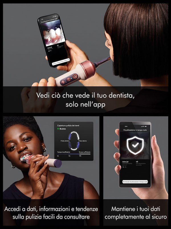 Dyson CameraJet Spazzolino elettrico e idropulsore di precisione Ceramic ultra blue