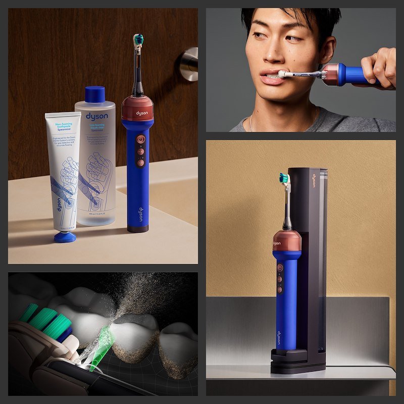 Dyson CameraJet Spazzolino elettrico e idropulsore di precisione Ceramic ultra blue