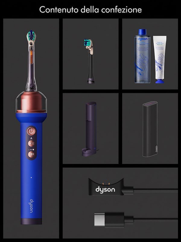 Dyson CameraJet Spazzolino elettrico e idropulsore di precisione Ceramic ultra blue