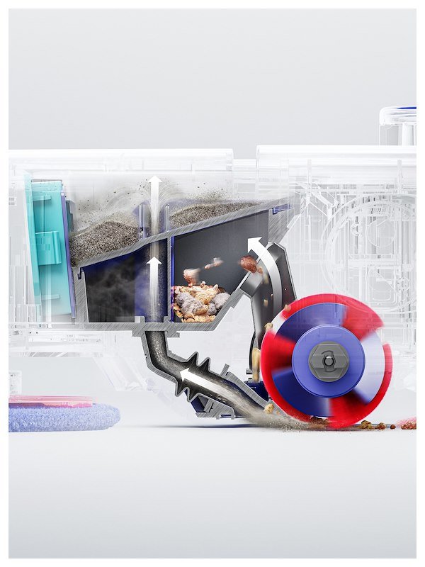 Dyson Robot aspirapolvere lavapavimenti R2 NUROVI 664874-01 Light Grey & Vinca Blue