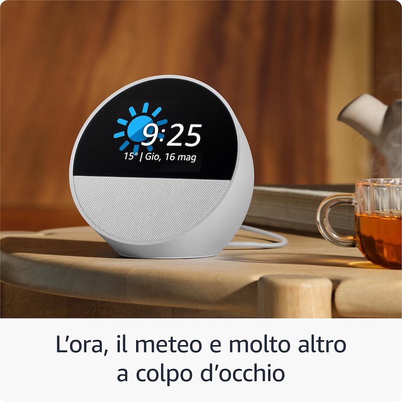 Amazon Echo Spot (Modello 2024) B0C2RSK776 Bianco