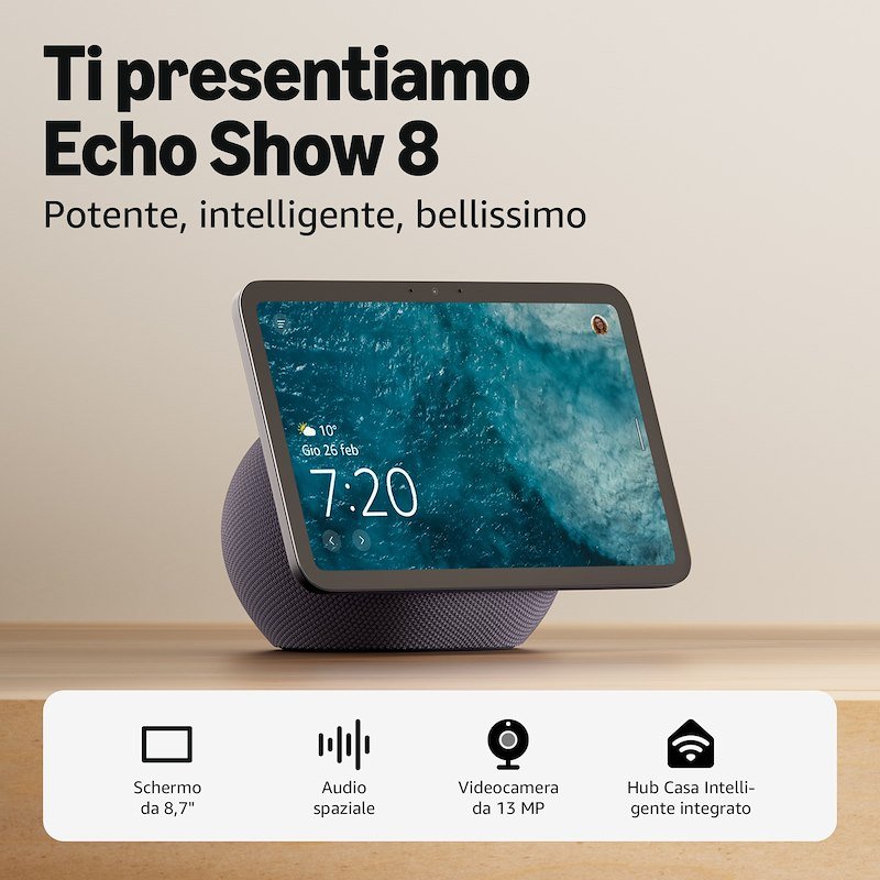 Amazon Echo Show 8 (2025 release) Graphite