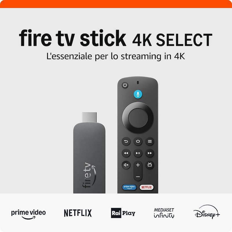 Echo Fire Tv Stick 4k Select nero