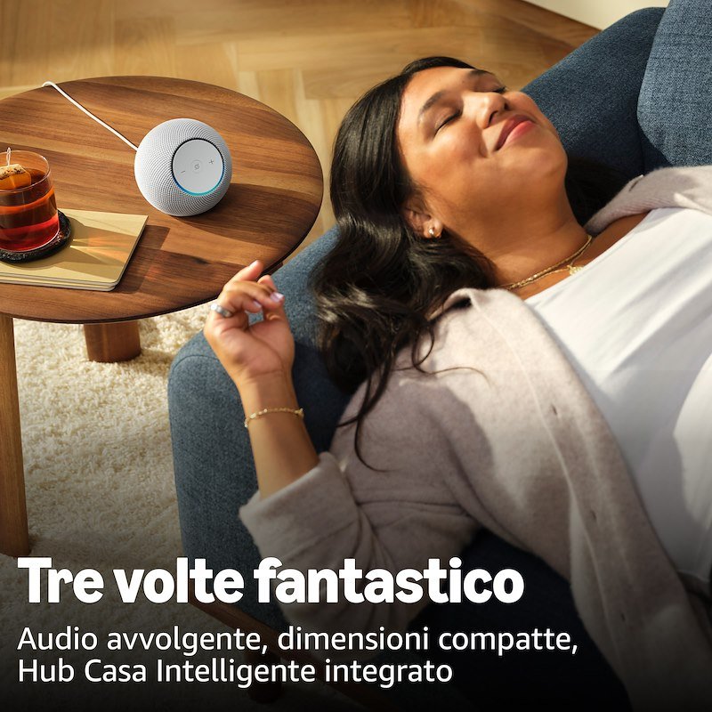 Amazon Speaker Echo Dot Max (2025 Release) Glacier White