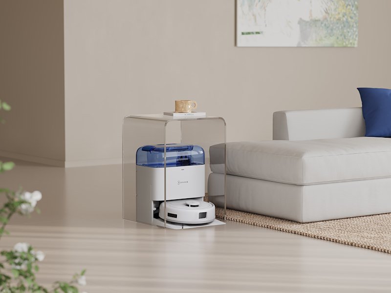 Ecovacs Robot Aspirapolvere Deebot Mini Blue Bianco
