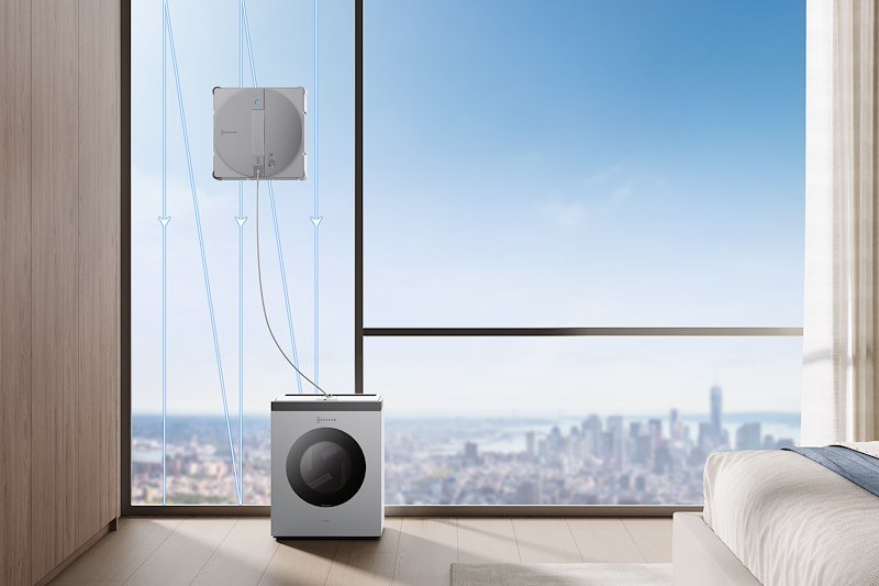 Ecovacs Robot lavavetri Winbot W3 Omni Eu Argento