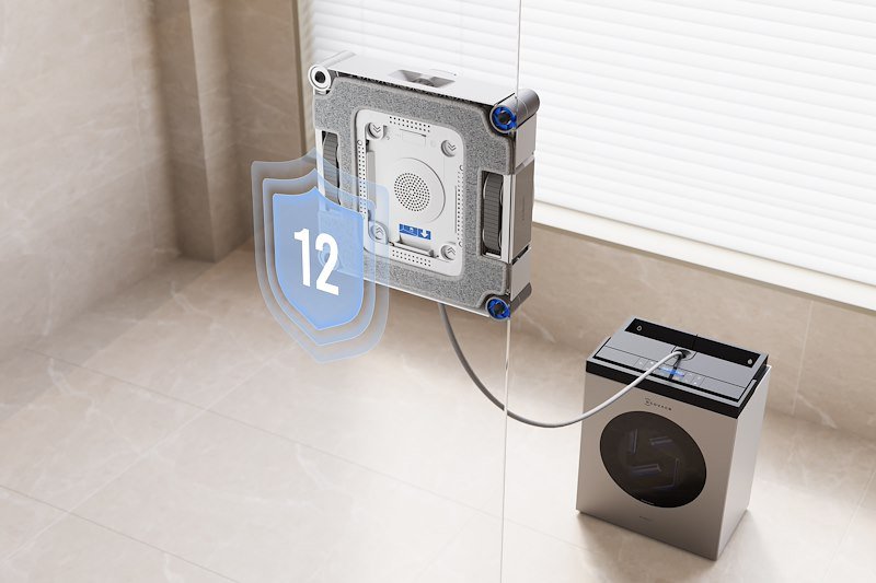 Ecovacs Robot lavavetri Winbot W3 Omni Eu Argento
