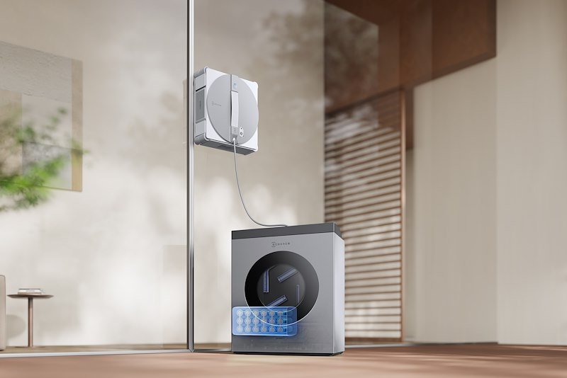 Ecovacs Robot lavavetri Winbot W3 Omni Eu Argento