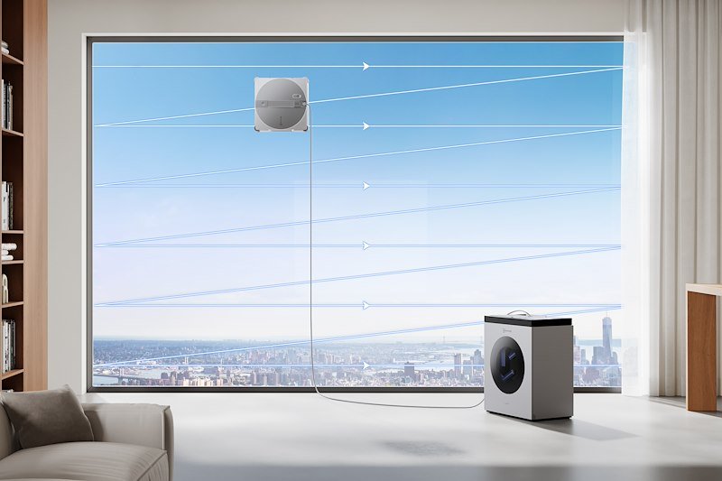 Ecovacs Robot lavavetri Winbot W3 Omni Eu Argento