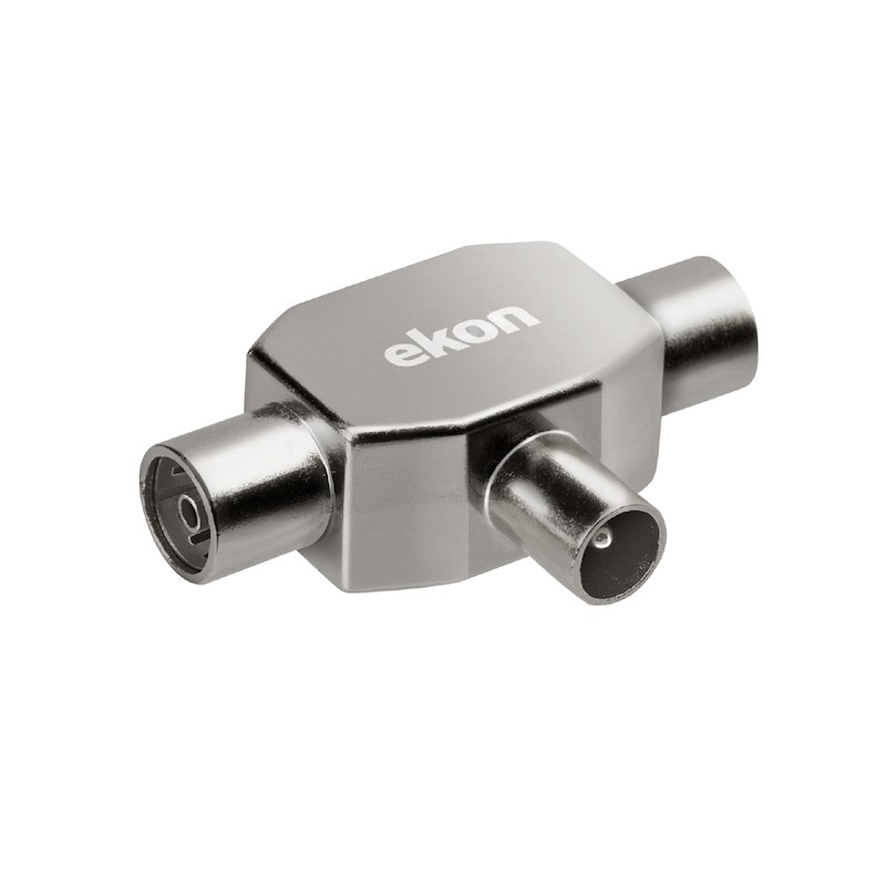 Adattatore Antenna Hama – Set Da 2 Connettori F Maschio A Coassiale IEC Per Cavi SAT E Antenna, Contatti Nichelati