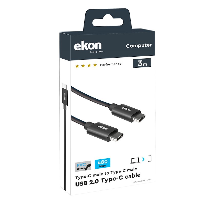 Sbs Spa Cavo Usb-C  Ecitusbtc30mmk Nero