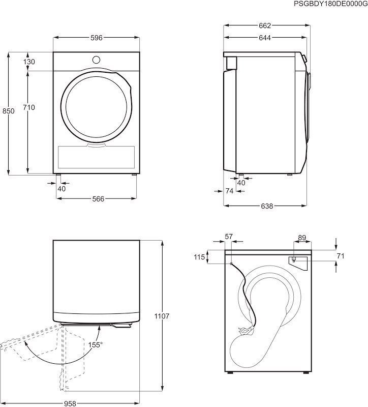 Electrolux Asciugatrice Serie 600 9KgEw6h1zbg9c