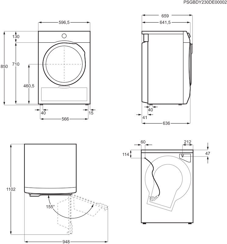 Electrolux Asciugatrici 8kg Ew7hbg28a Bianco