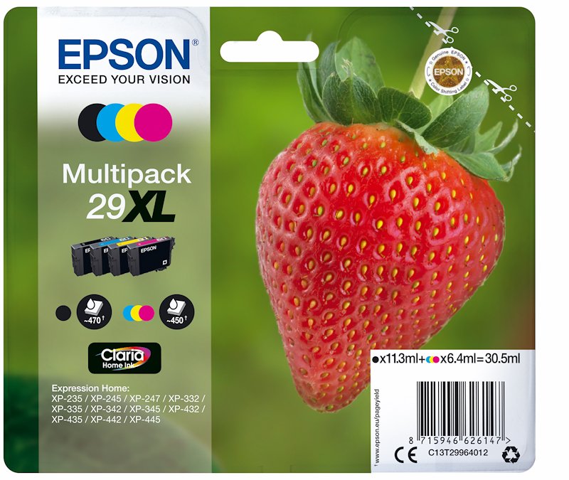 Epson Cartucce Multipack 4 Colori 29XL C13t29964022