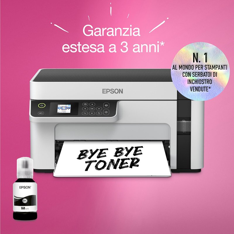 Epson Stampante stampa Inkjet Ecotank C11CJ18401 Et-m2120 Nero/Bianco